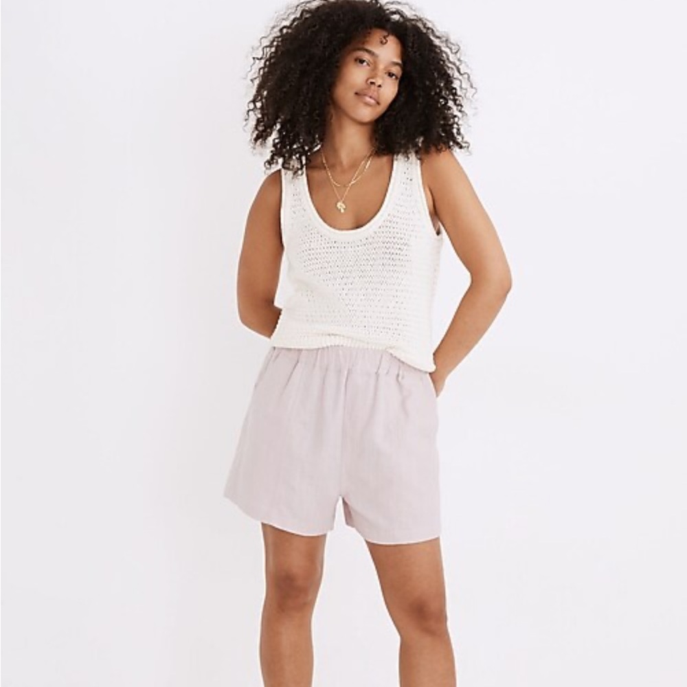 Madewell Linen Easy Pull-on Shorts - Picture 5 of 6